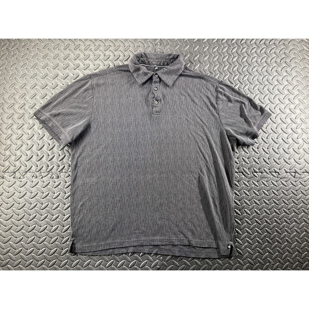 Nat Nast Polo Shirt Adult Medium Gray Short Sleeve Golf Golfing Casual Men's